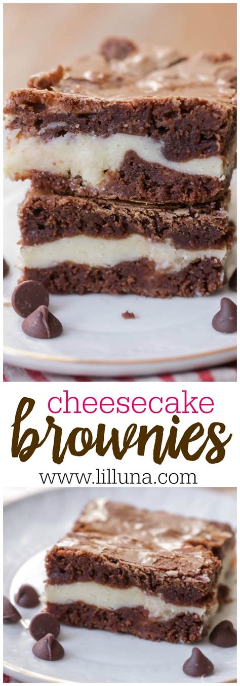 Homemade Cheesecake Brownies Recipe Lil Luna