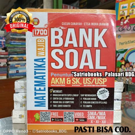 Jual BUKU 1700 BANK SOAL MATEMATIKA WAJIB SMA KELAS X XI XII EDISI