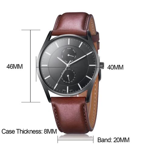 Classic Brown Leather Men's Watch