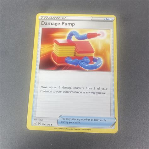 Damage Pump 156196 Lost Origin Uncommon Pokemon Card Tcg Ebay