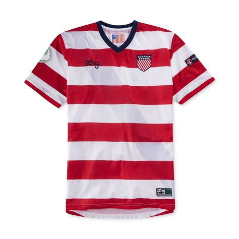 Lrg Lifted Nation Anthem Vneck Striped Soccer Jersey In Red For Men