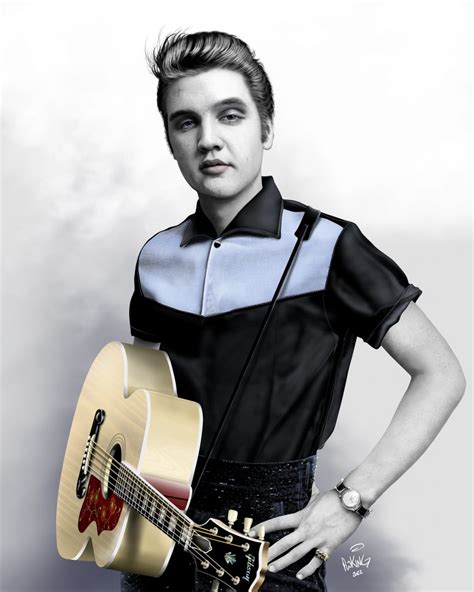 Elvis Presley Hound Dog – Paul King Artwerks