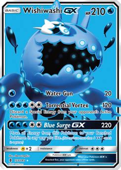 Wishiwashi GX SMGuardians Rising TCG Card Database Pokemon