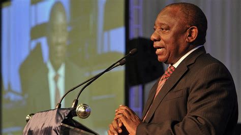 Sa Cyril Ramaphosa Address By South African Deputy President During