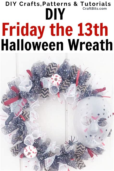 DIY Friday The 13th Halloween Wreath — CraftBits.com