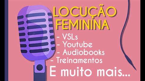 Amostra de Narração Feminina Vinte Pila YouTube