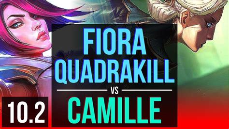 Fiora Vs Camille Top Quadrakill Rank Fiora Kda Legendary