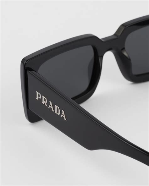 Gafas De Sol Con Logo Prada Lentes Gris Pizarra Prada