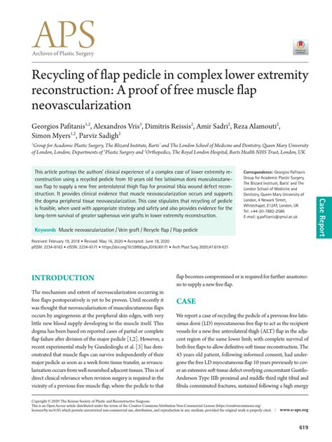 (PDF) Recycling of flap pedicle in complex lower extremity reconstruction: A proof of free ...