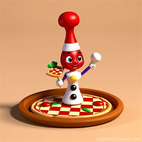 Chess Themed Pizza Design Stable Diffusion Online