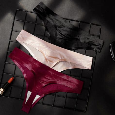 Packs Lot Womens G String Thongs Panties Briefs Underwear T Back Sexy Lingerie Ebay