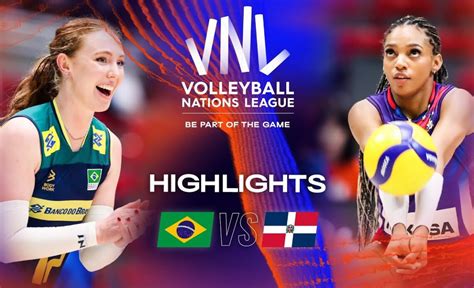 Bra Vs Dom Highlights Week Women S Vnl Vcp Volleyball