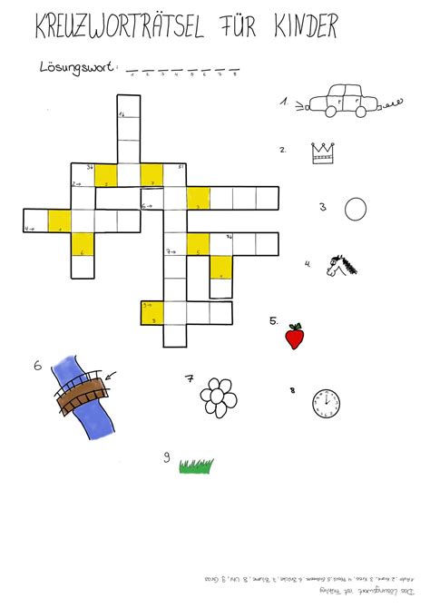 KiEZ Elterncafé Spielidee Kreuzworträtsel für Kinder KBS Wiesbaden