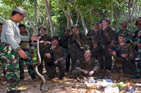 Prajurit Taifib Marinir Tni Al Dan Usmc Latihan Evakuasi Medis Udara