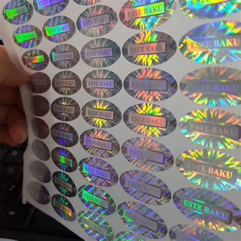 PVC Silver 3d Hologram Stickers Labels Packaging Type Packet At 2