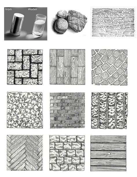 Different Types Of Bricks And Stones For Architecture Sketches