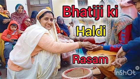 Bhatiji Ki Haldi Rasam Wedding Vlog Daily Vlog Haldi Youtube