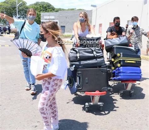 Las fotos de Mica Viciconte y Fabián Cubero regresando de Brasil tras