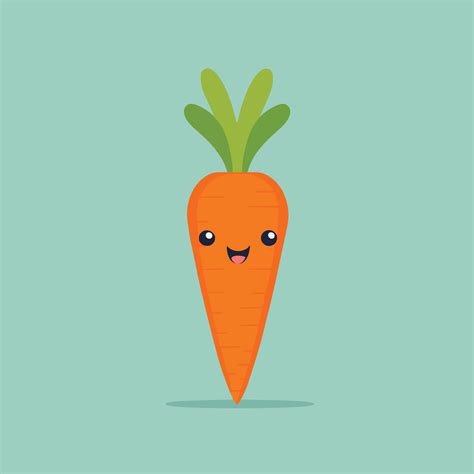 Cute Carrot Cartoon Drawing 36706753 Vector Art At Vecteezy