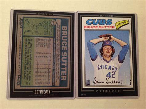 Bruce Sutter Cubs Rc Legend Hof Topps Anthology X Silver