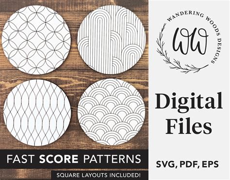 Glowforge Laser Score Muster Svg Dateien Score Line Muster Vektor Svg