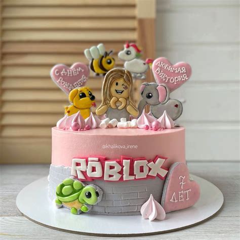 Roblox Birthday Cake Doll Birthday Cake Roblox Cake Robot Birthday