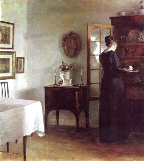 Holsøe Carl Vilhelm Danish 1863 1935 A Quiet Morning Dipinti