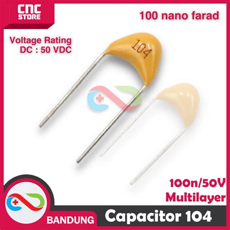 Jual Pcs Capacitor Kapasitor Multilayer Nf Uf V Shopee