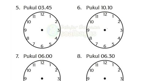 Menggambar Jarum Jam Materi Matematika Kelas 3 Sd Mi Tema 6 Semester 2 Matematika Belajar