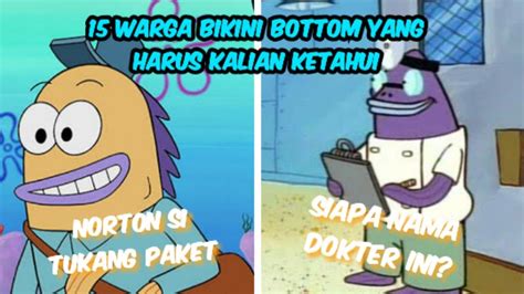 15 Warga Bikini Bottom Yang Harus Kalian Ketahui Part 1 Sampai 3