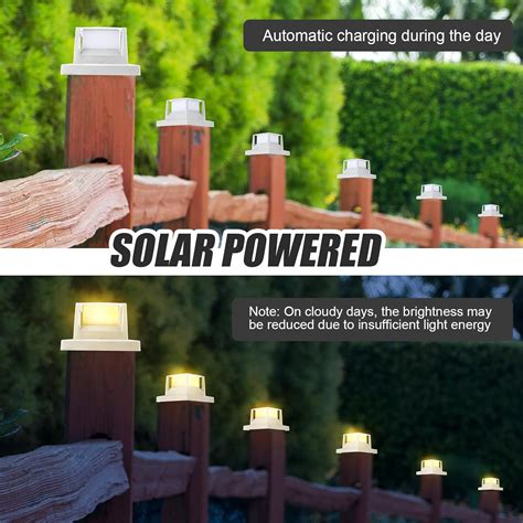 16 Luces Solares Para Postes Al Aire Libre Luces Solares Para Tapa De