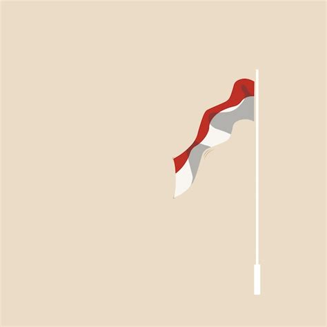 Premium Vector Indonesian Flag Vector Illustration Design