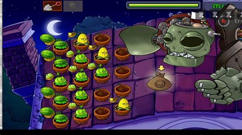 Plants Vs Zombies Roof Level 10 YouTube