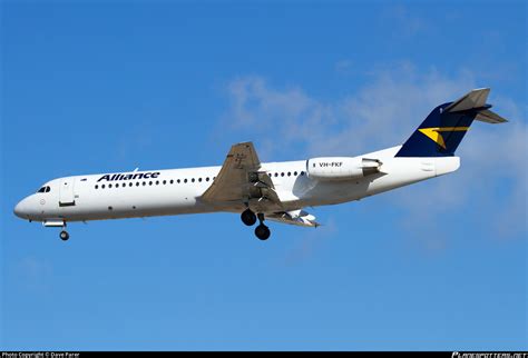 VH FKF Alliance Airlines Fokker 100 F28 Mark 0100 Photo By Dave Parer