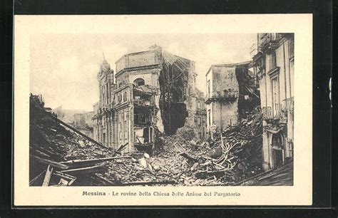 Ansichtskarte Messina Le Rovine Della Chiesa Delle Anime Del