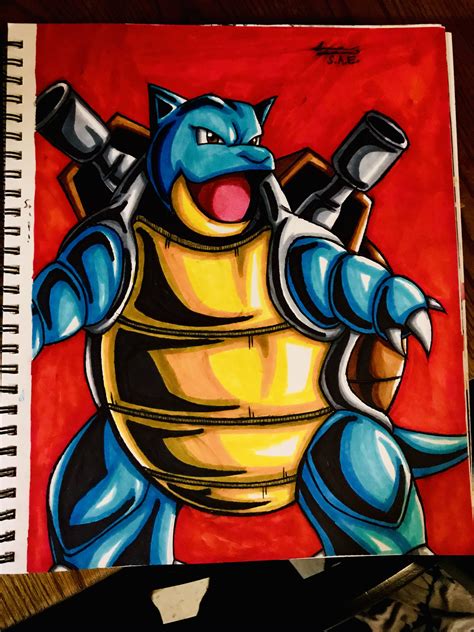 ArtStation - Drawing Blastoise