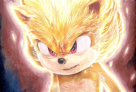 Super Sonic drawing by me : r/sonic