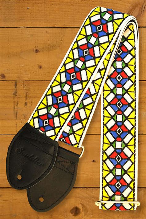 Souldier Classic Guitar Straps Stained Glass Yellow Reverb