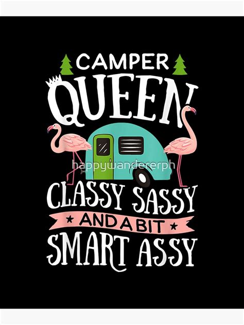 Camper Queen Classy Sassy And A Bit Smart Assy Sticker For Sale By