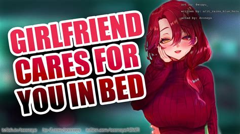 [f4a] Girlfriend Cares For You In Bed ♥ [asmr Roleplay] [comfort