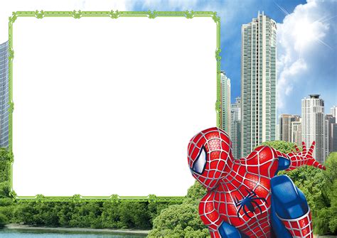 Moldura Homem Aranha Para Foto Montagem Digital Gr Tis