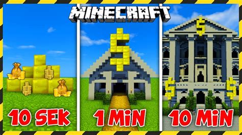 Minecraft Budujemy Bank W Sekund Minut I Minut Youtube