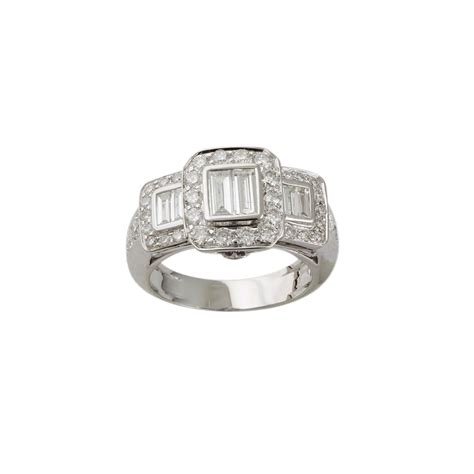 Ct White Gold Diamond Dress Ring Ct Albion Fine Jewellery From