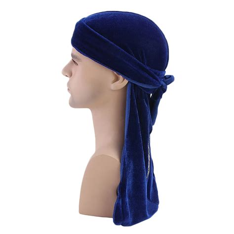 Unisex Men Women Breathable Bandana Hat Velvet Durag Do Doo Du Rag Long