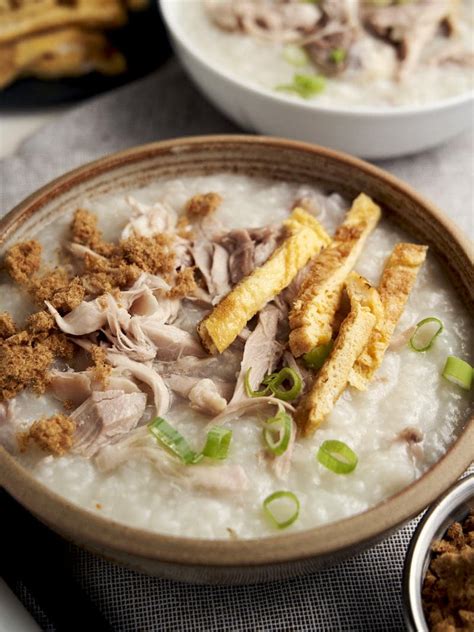 Chicken Congee In Slow Cooker Chinese Breakfast The Worktop