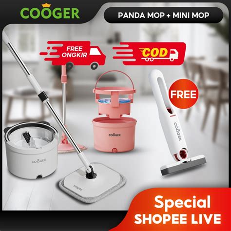 Jual LIVE COOGER COOGER Alat Pel Lantai Bentuk Panda Dengan Ember