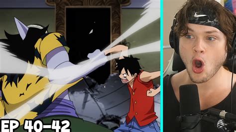 LUFFY VS ARLONG One Piece Episode 40 42 Reaction YouTube