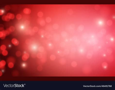 Red Color Bokeh Soft Light Abstract Background Vector Image