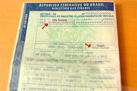 Onde fica o número do Renavam no documento Aprenda a localizar