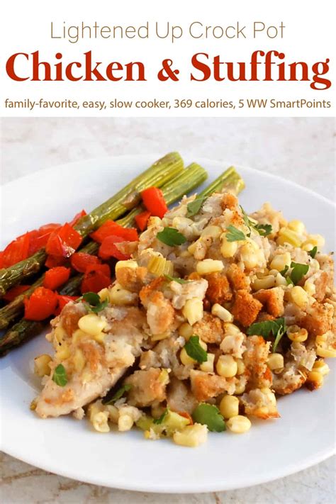 Easy Healthy Crock Pot Chicken And Stuffing Simple Nourished Living